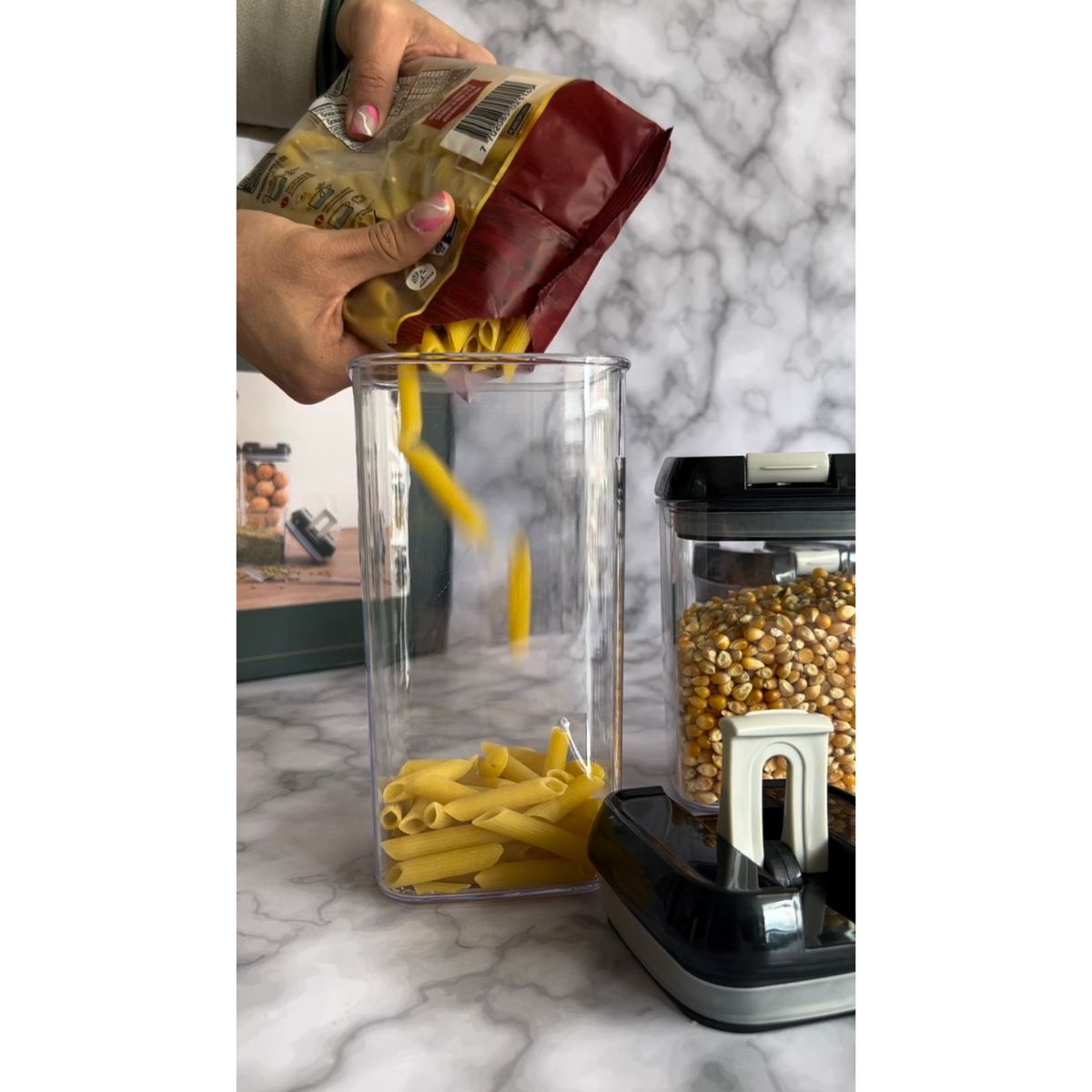 GENERICO - Set Tupper 6 Contenedores Herméticos Organizadores Multiuso