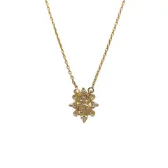 JOYAS LANDEROS - Collar Cuello Espalda Virgen del Carmen Enchapada en oro de 18k