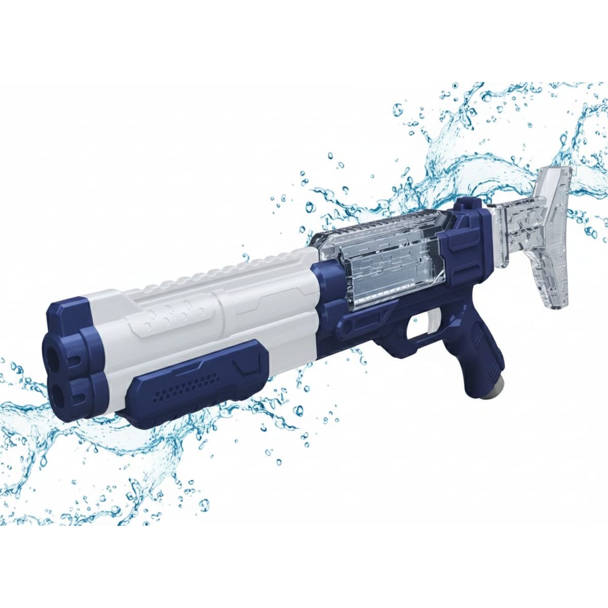 GENERICO - PISTOLA BLASTER LANZA AGUA ELECTRICA AUTOMATICA RECARGABLE 65 CM