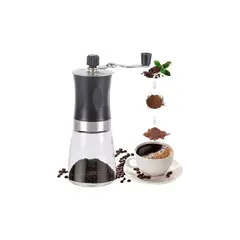 GENERICO - Molino Cafe Manual Moledor De Granos Moledor Cafe Vidrio Negro