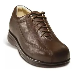 SANNABEM - Zapato Diabetico Con Cordón Marrón - N 38