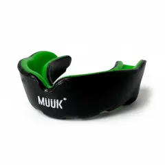 MUUK - PROTECTOR BUCAL DE SILICONA SIMPLE ADULTO NEGROVERDE