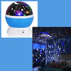MOVI - Lampara Led Espantacucos Proyector Luz Estrellas Mesa Niños