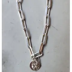 JOYAS VALDES GARCIA - Pulsera eslabones con medalla detente