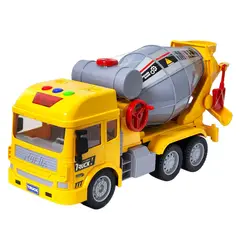 DBLUE - Juguete Camión Hormigonera Sonido Fricción DBG1678 Amarillo