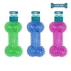 GENERICO - Mancuerna transparente con púas color aleatorio 1683cm 112g