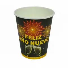 GENERICO - Vasos De Carton Feliz Año Nuevo 6pcs 250ml