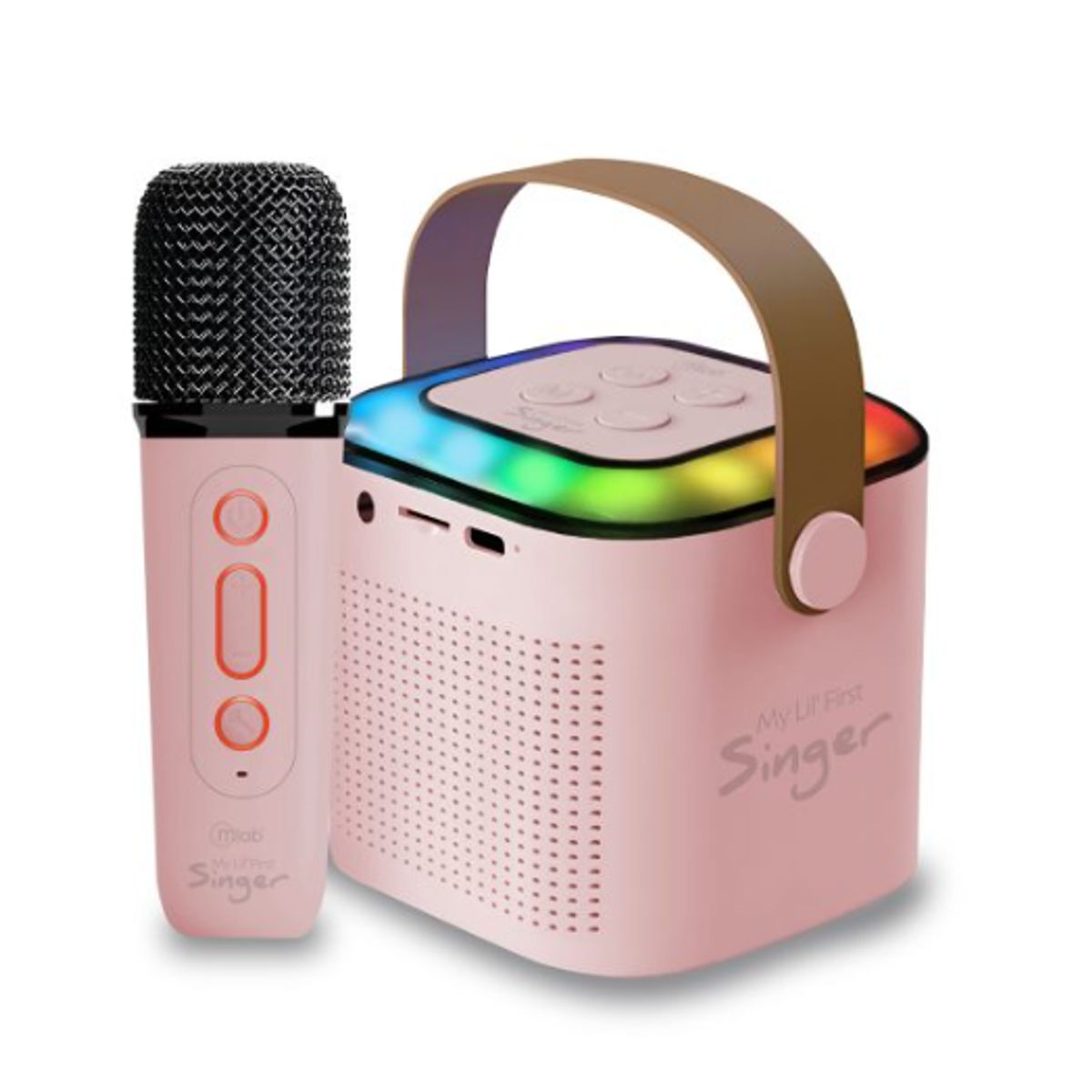 MLAB - Parlante Karaoke Mlab Rosa 6w Bluetooth Portátil