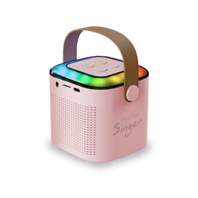 Imagen 2 del producto Parlante Karaoke Rosa 6w Bluetooth Portátil Rosado