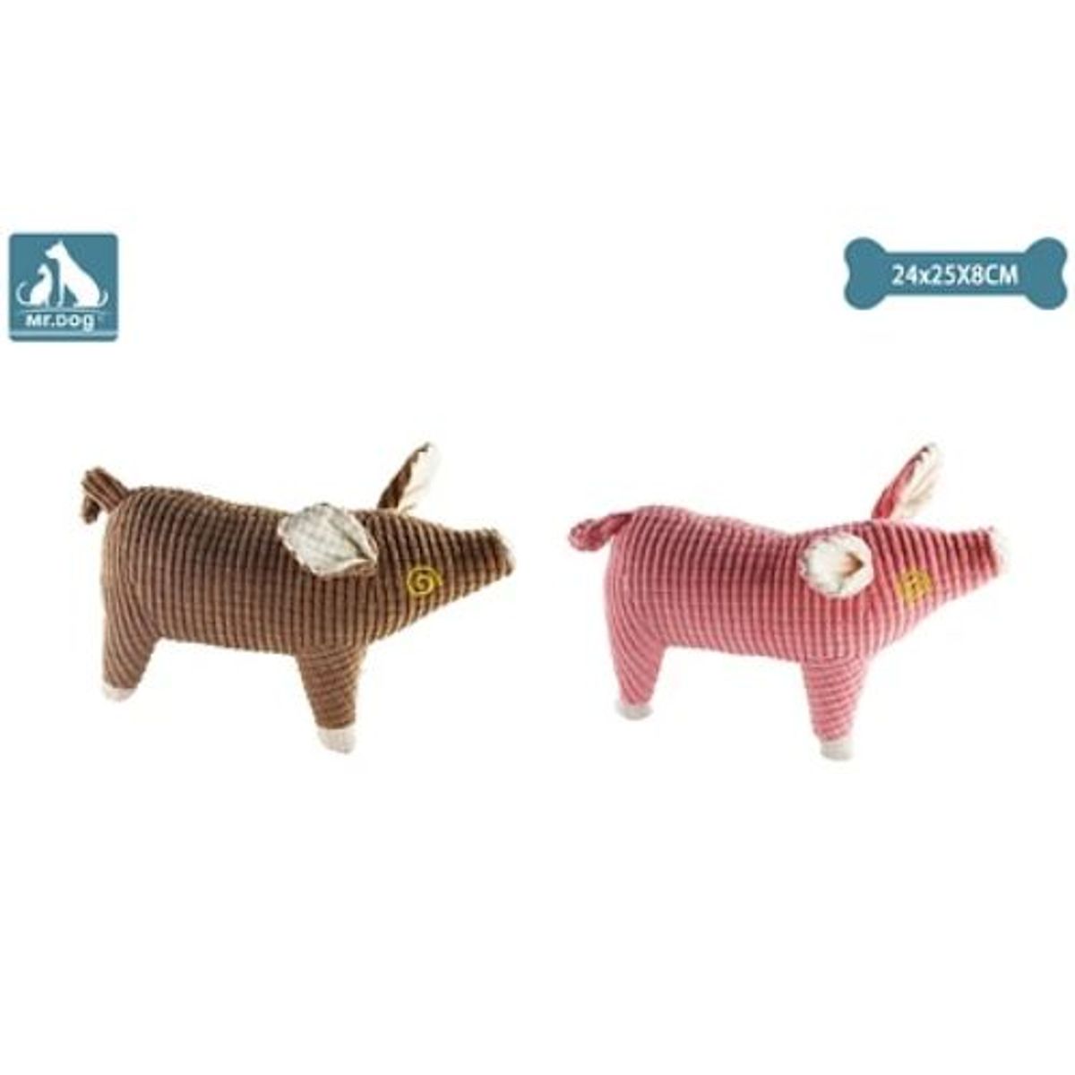 GENERICO - Juguete peluche de cerdo para perro color aleatorio 24258cm