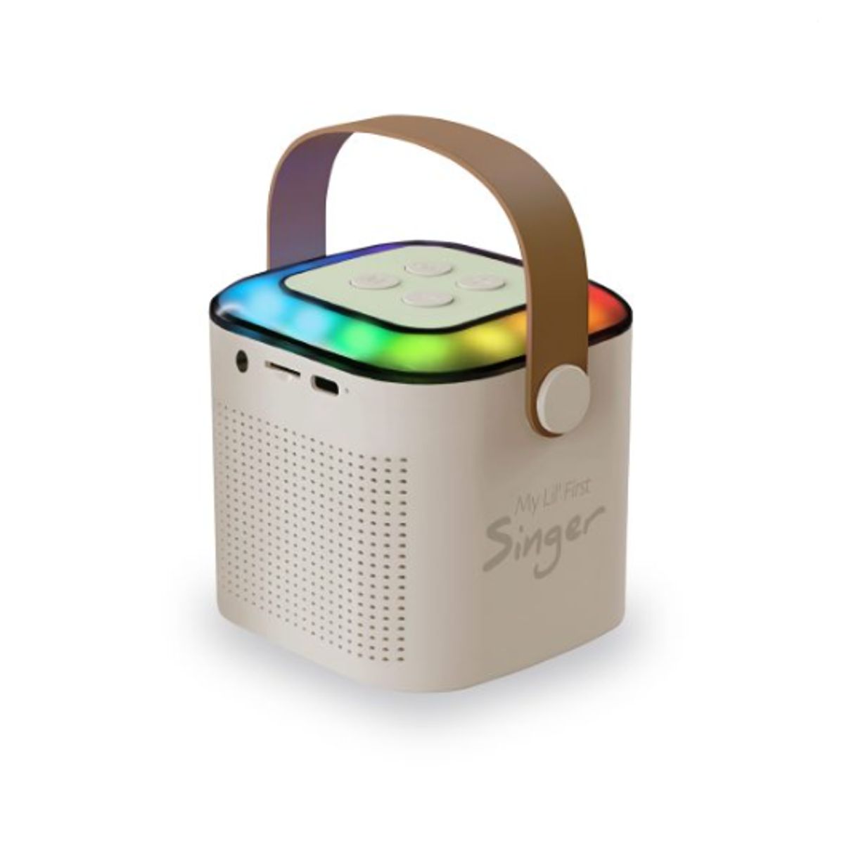MLAB - Parlante Karaoke Infantil Mlab Con Luz 1 Microfono/ Color Blanco