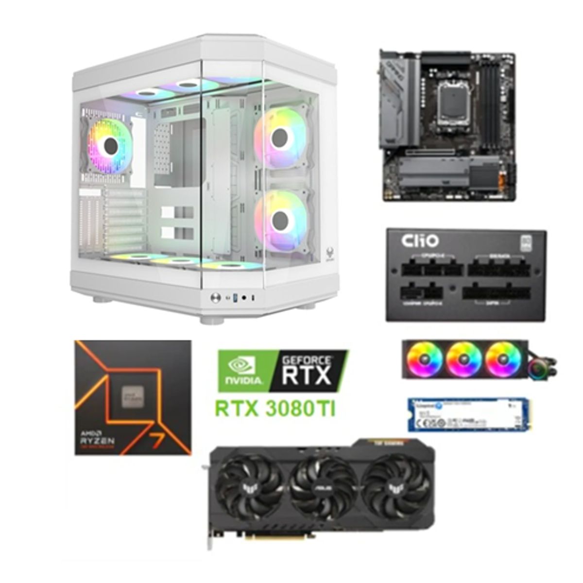 AMD CORP - PC AMD GAMER RYZEN 7 7700/ 32GB RAM/1TB SSD/ 12GB RTX 3080TI/850W GOLD