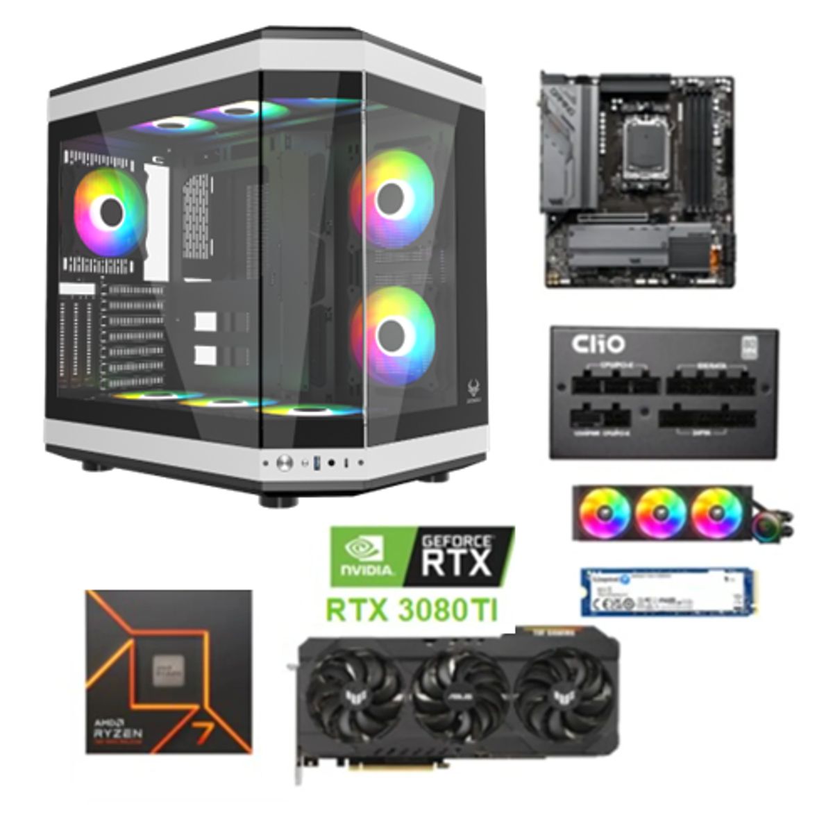 AMD CORP - PC AMD GAMER RYZEN 7 7700/ 32GB RAM/1TB SSD/ 12GB RTX 3080TI/850W GOLD