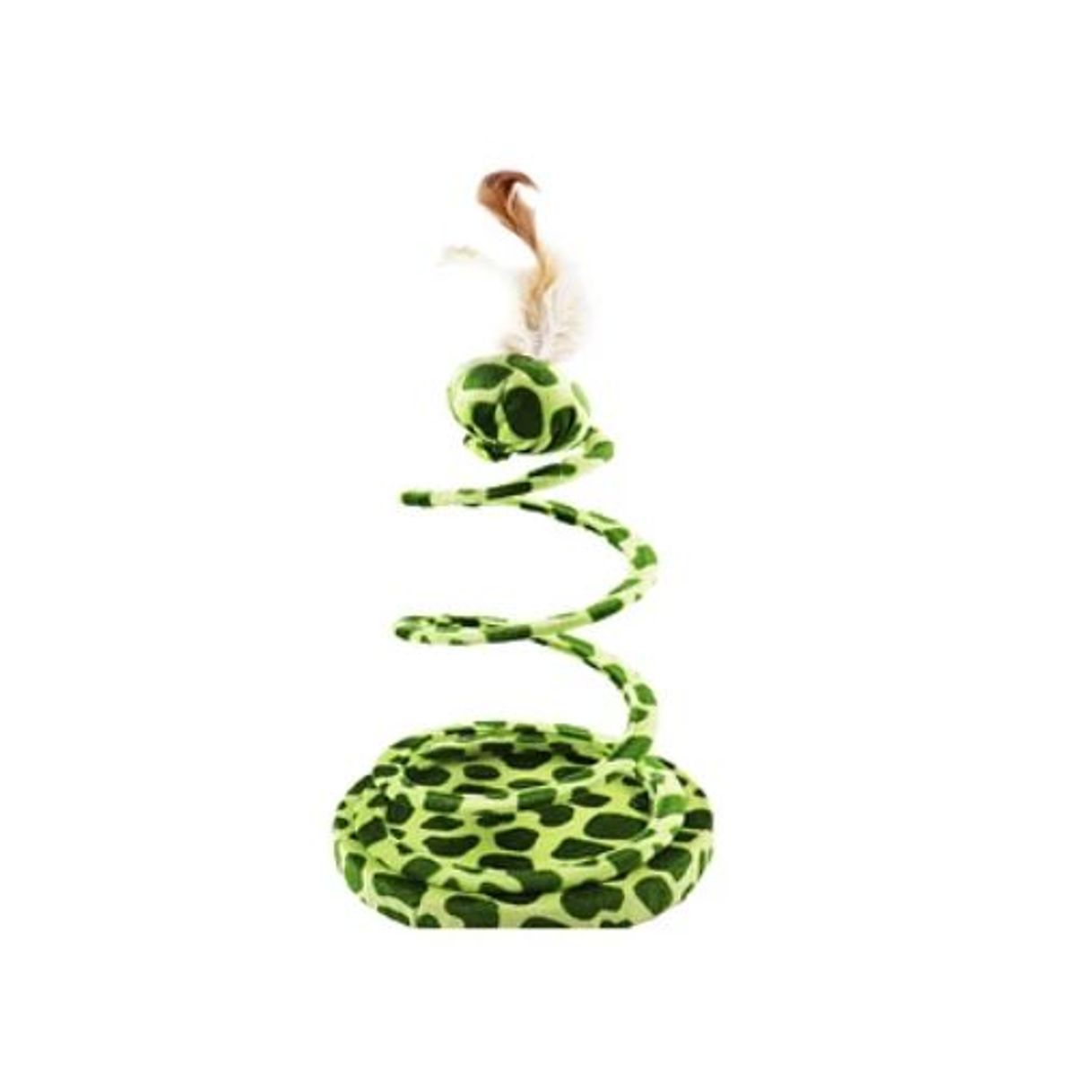 GENERICO - Juguete para gato manchado espiral color aleatorio 26cm
