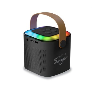 Imagen 2 del producto Parlante Karaoke Infantil Con Luz 1 Microfono/ Color Negro Negro