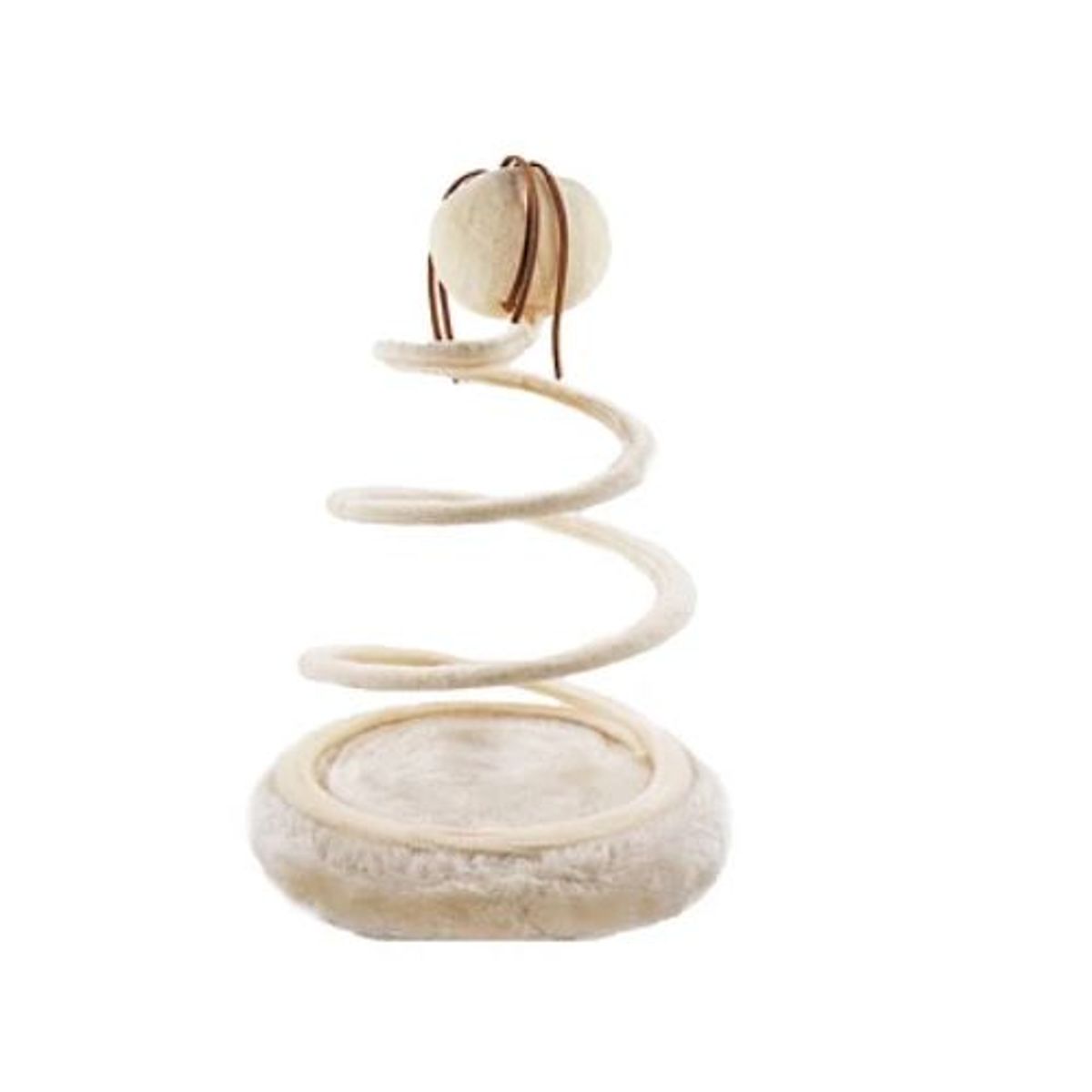GENERICO - Juguete para gato beige espiral 26cm