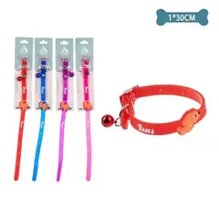 GENERICO - Collar PU para gato Color Aleatorio 10cm30cm