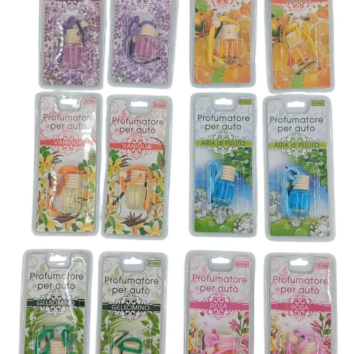 GENERICO - X12 Aromatizantes Auto Colgantes Esencia Surtidos De Aromas