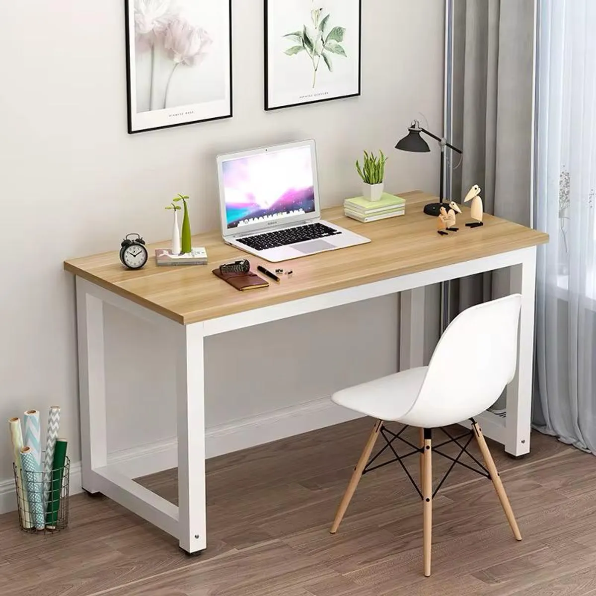 ACTUAL - Escritorio Moderno Funcional Gran Tamaño 120x74x60 Beige