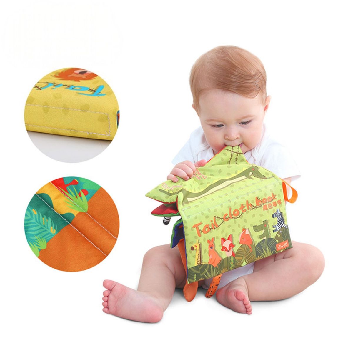 GENERICO - Libro Tela Para Bebés de Animales