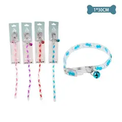 GENERICO - Collar fluorescente para lindos gatos Colores Aleatorios 10cm30cm
