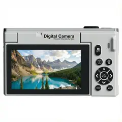 RENVMEXY - Cámara Digital 4K con Tarjeta 64GB YA INSTALADA WiFi Zoom 18X Pantalla 3″，¡Lista para Usar