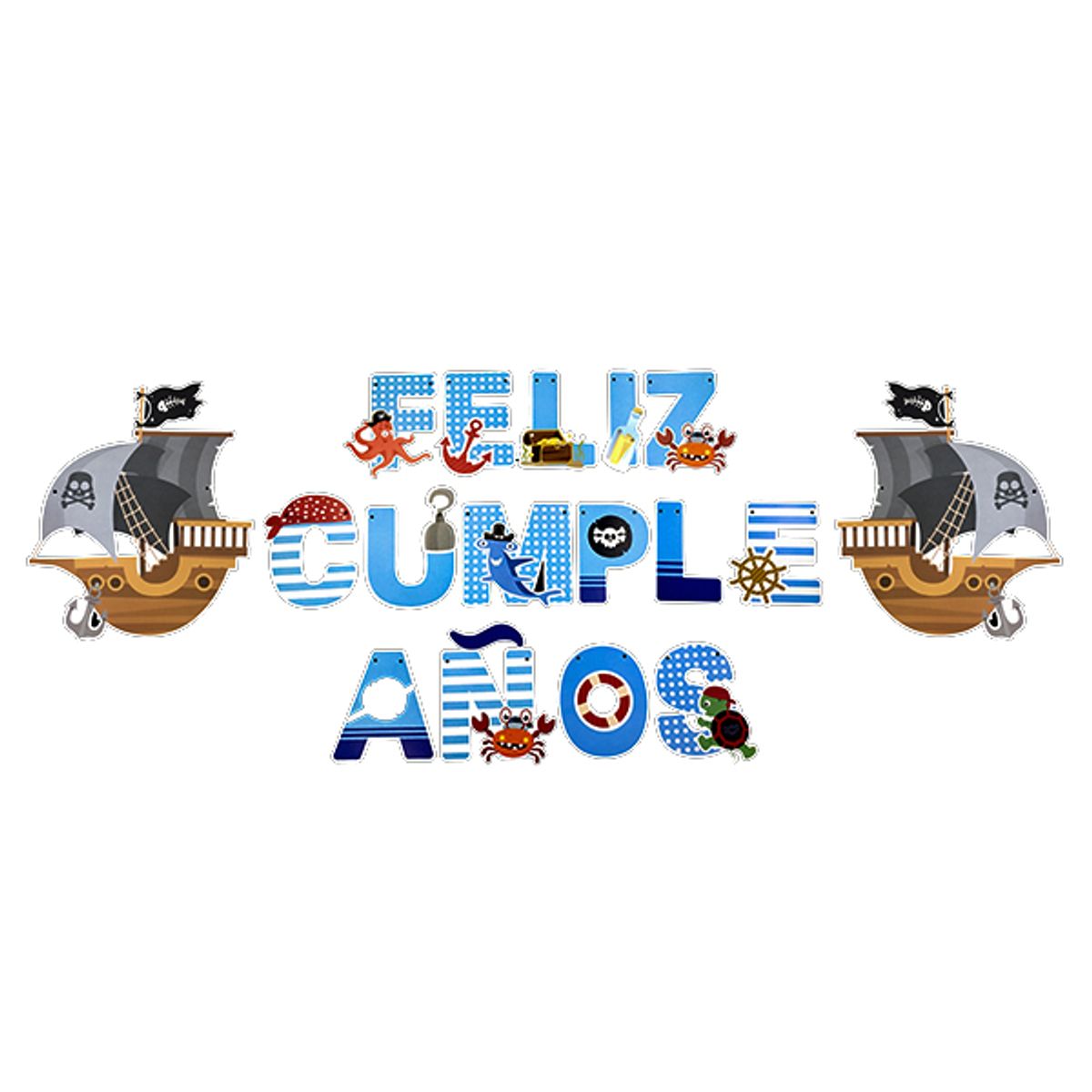 GENERICO - BANNER F.C. PIRATA 3 MT X1 UNI