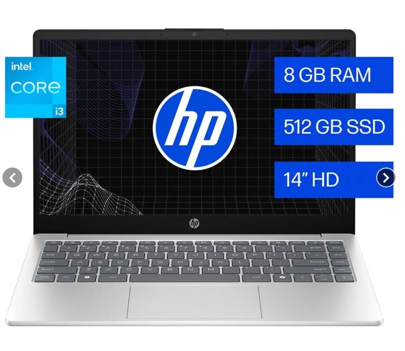 NOTEBOOK 14-EP0130LA INTEL CORE I3-N305 8GB RAM 512GB SSD PANTALLA 14 HD
