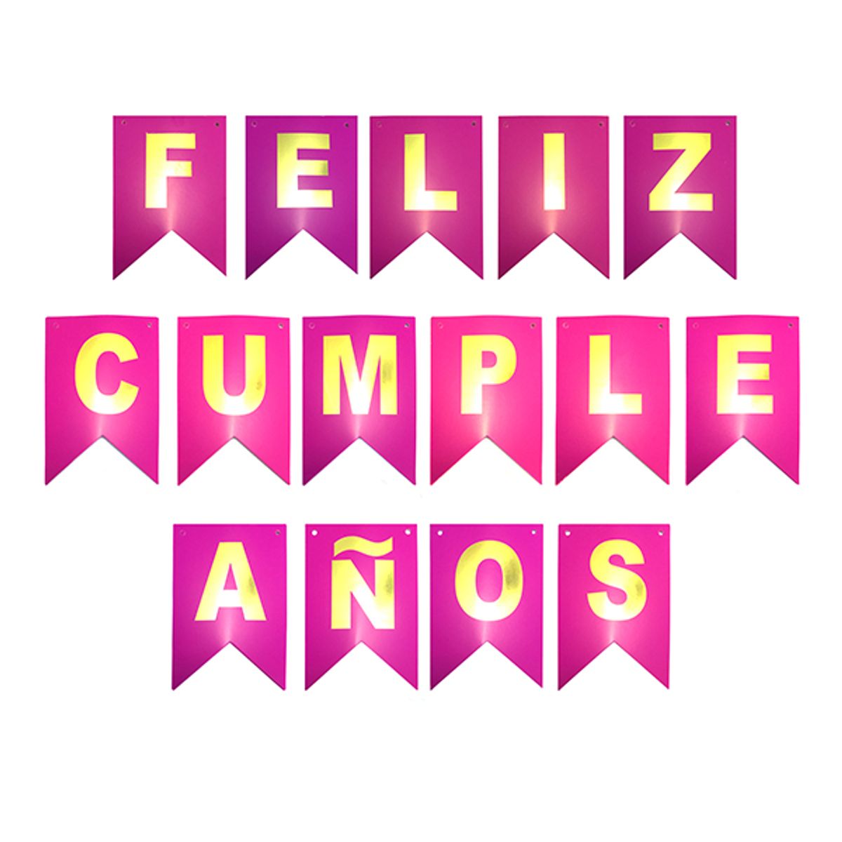 GENERICO - BANNER F.C. FUCSIA/DORADO 3 METROS X1 UNI