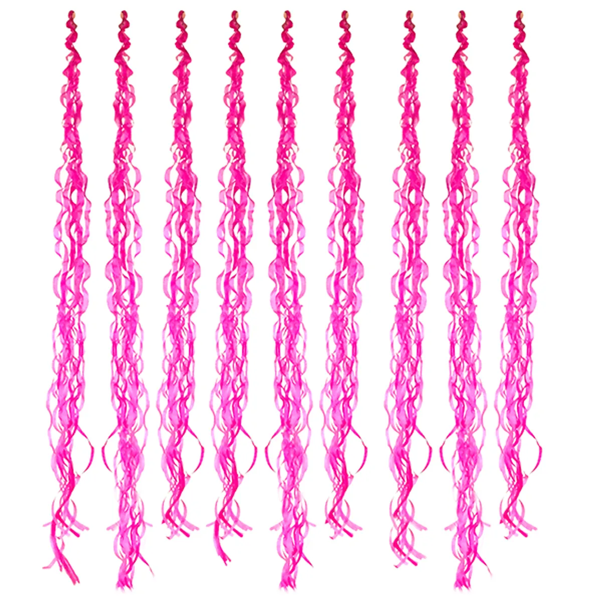 GENERICO - DECO COLGANTE CREPE 10 PCS FUCSIA X1 UNI
