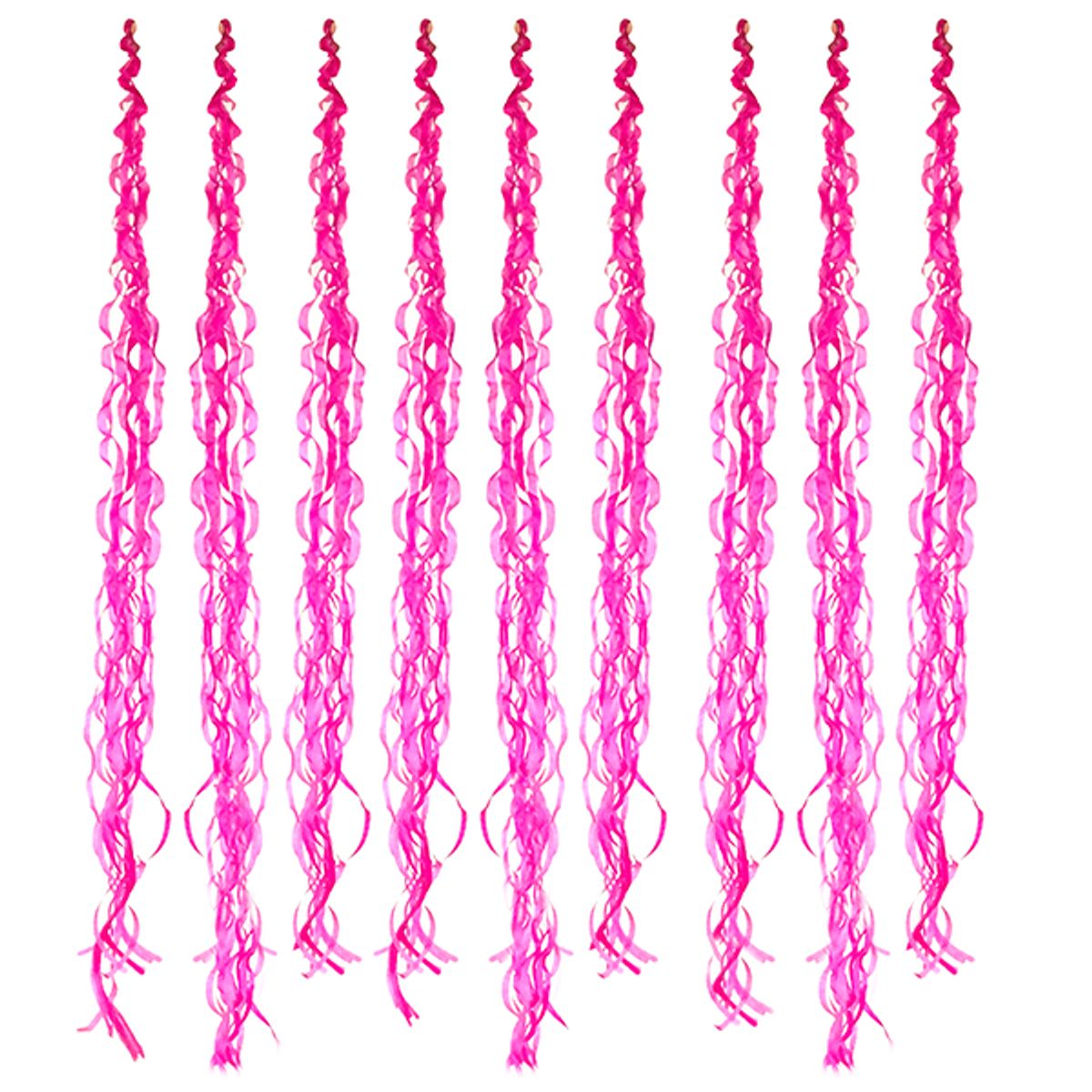 GENERICO - DECO COLGANTE CREPE 10 PCS FUCSIA X1 UNI