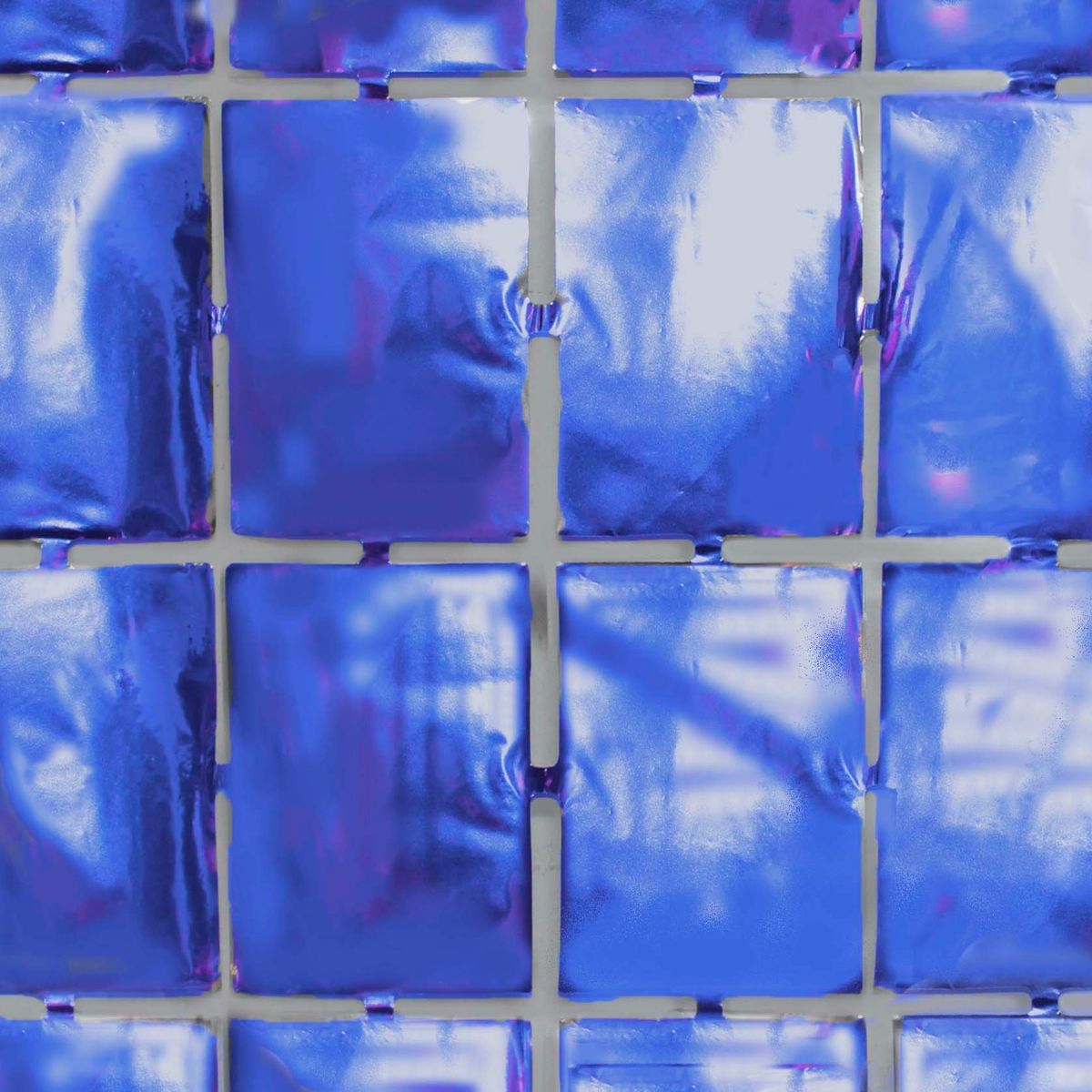 GENERICO - CORTINA METALICA CUADRITOS 1 X 2M AZUL