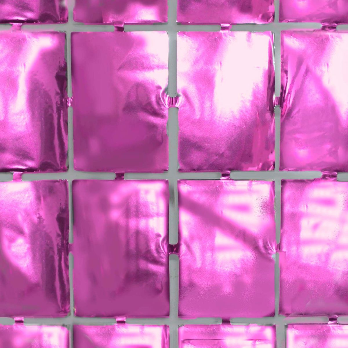 GENERICO - CORTINA METALICA CUADRITOS 1 X 2M ROSE GOLD