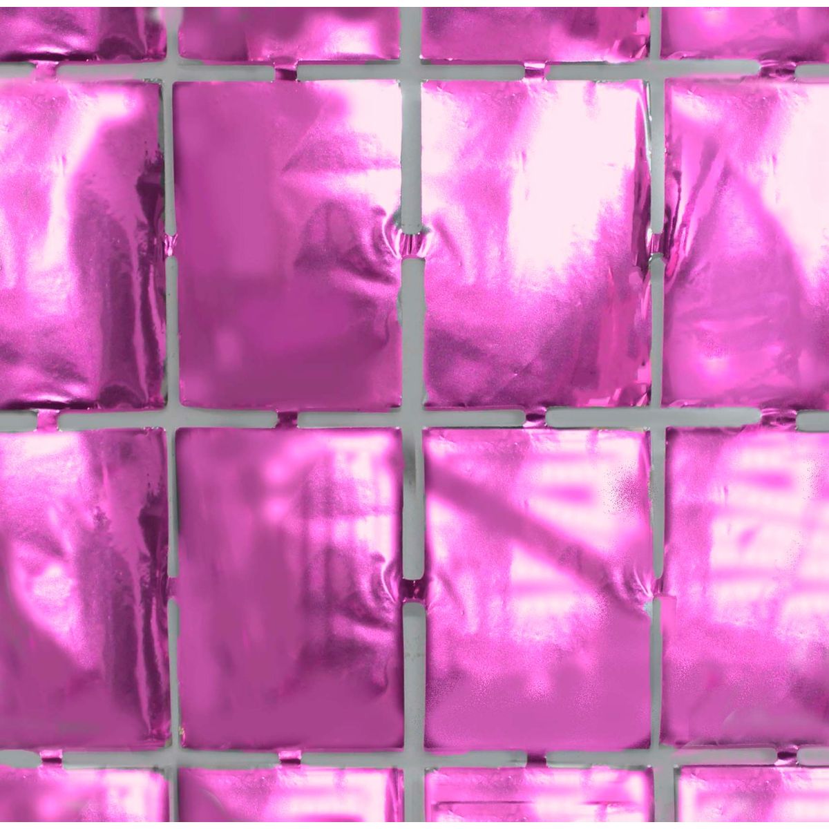 GENERICO - CORTINA METALICA CUADRITOS 1 X 2M ROSE GOLD