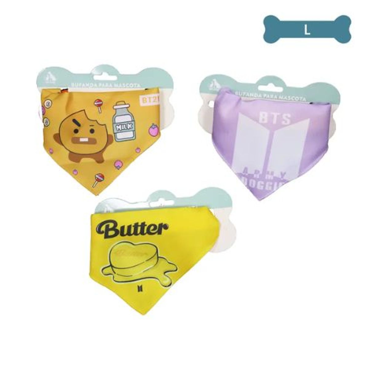 GENERICO - Collar bandana para mascotas L Color Aleatorio