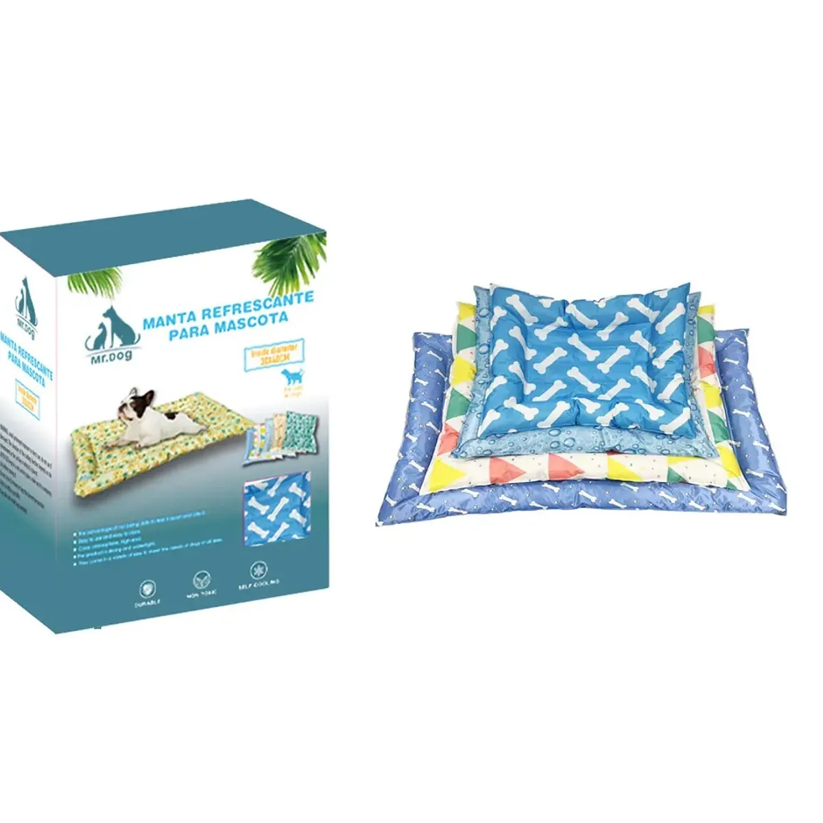 GENERICO - Cama refrescante para mascotas 50x80cm Diseño Surtido Verano