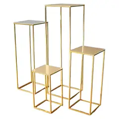 GENERICO - 4 Mesas Candy Bar Decoracion Estructura Metalicas Fiesta