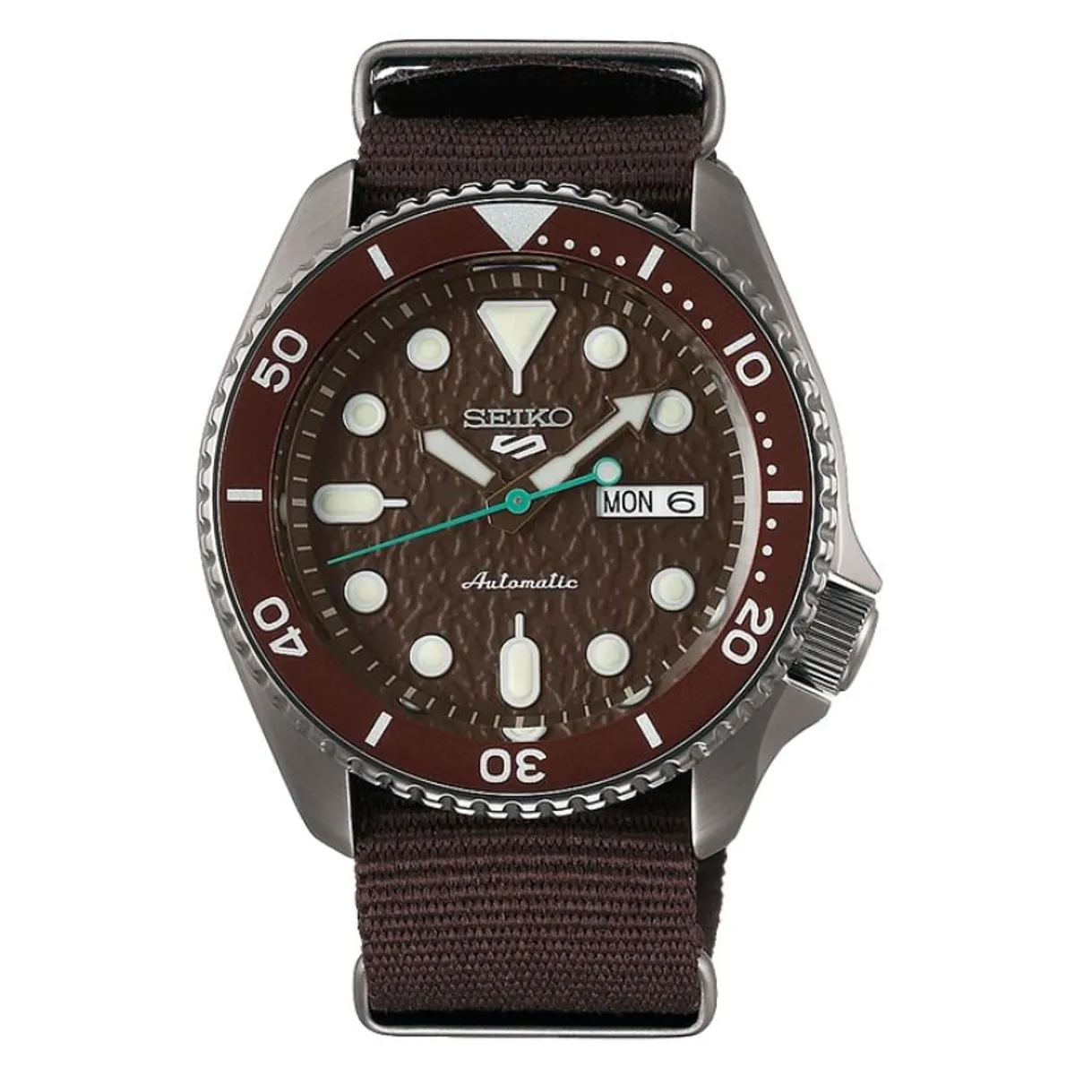 SEIKO - Reloj Seiko 5 Sport Automático SRPD85K1 chocolate