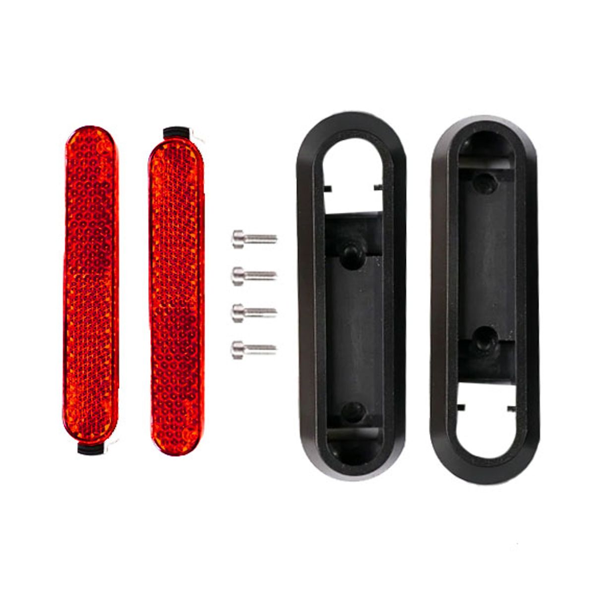 GENERICO - Tapas Laterales Trasera Scooter Xiaomi Pro 2 / 1S Rojo