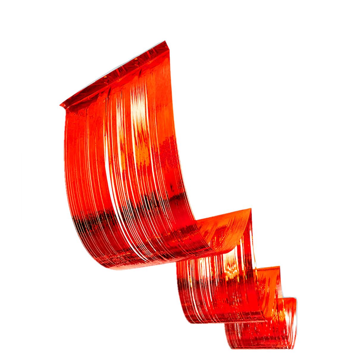 GENERICO - GUIRNALDA METALICA ECO ROJO 033X45M