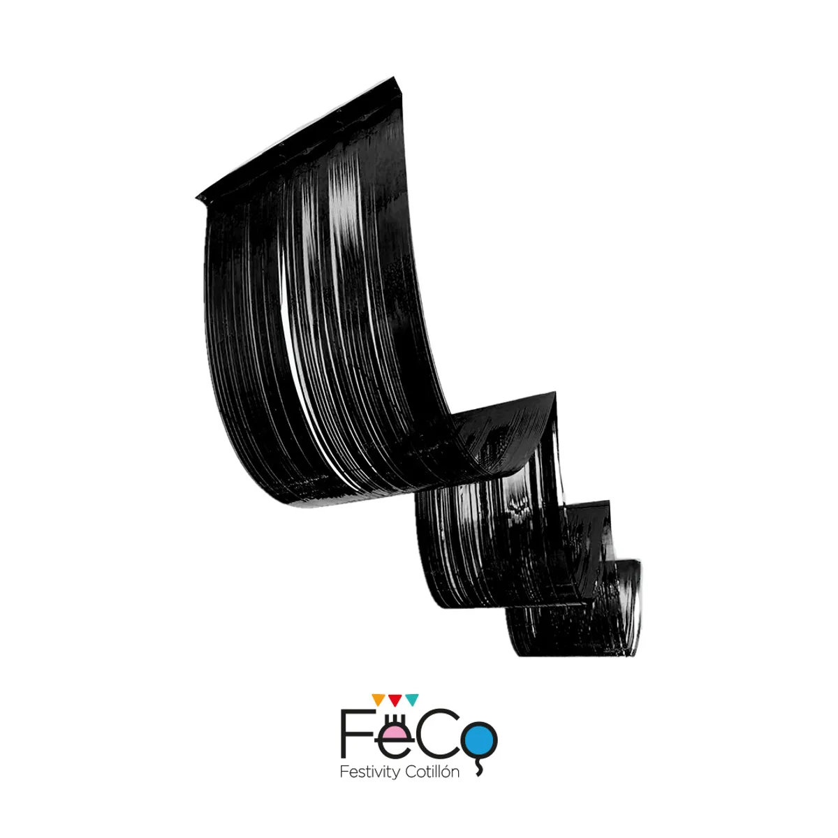 GENERICO - GUIRNALDA METALICA ECO NEGRA 033X45M