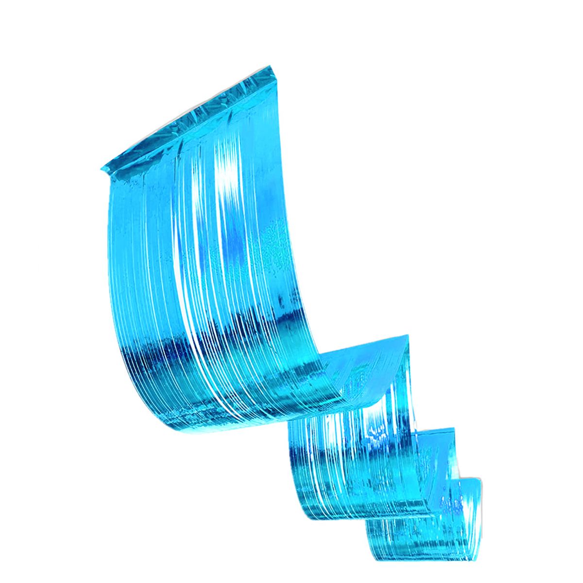 GENERICO - GUIRNALDA METALICA ECO CELESTE 033X45M