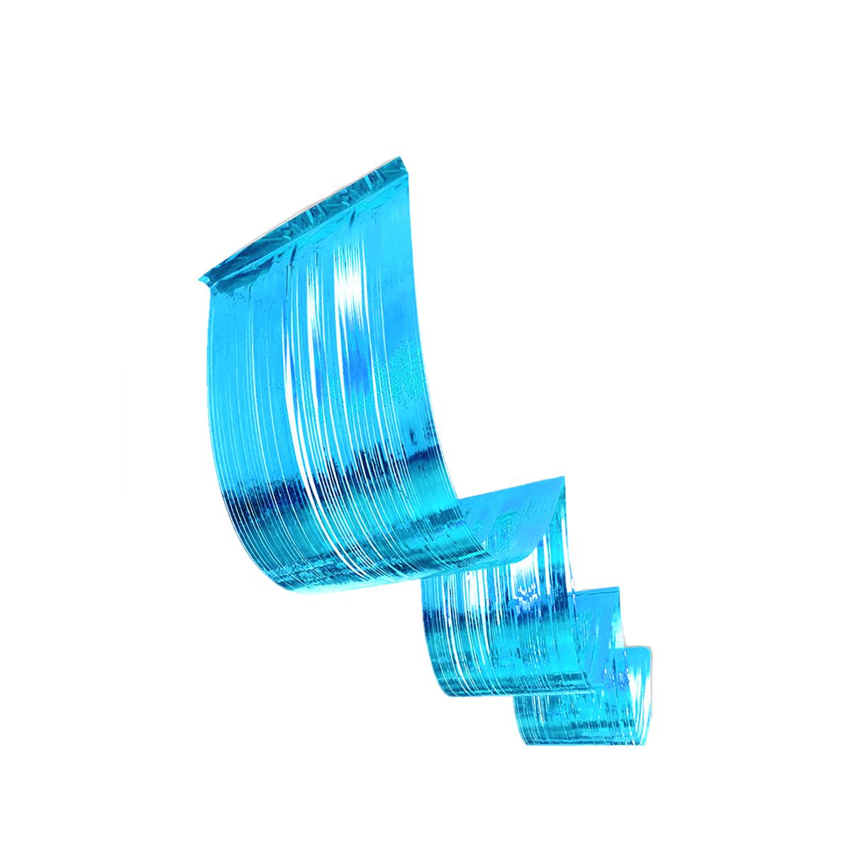 GENERICO - GUIRNALDA METALICA ECO CELESTE 033X45M
