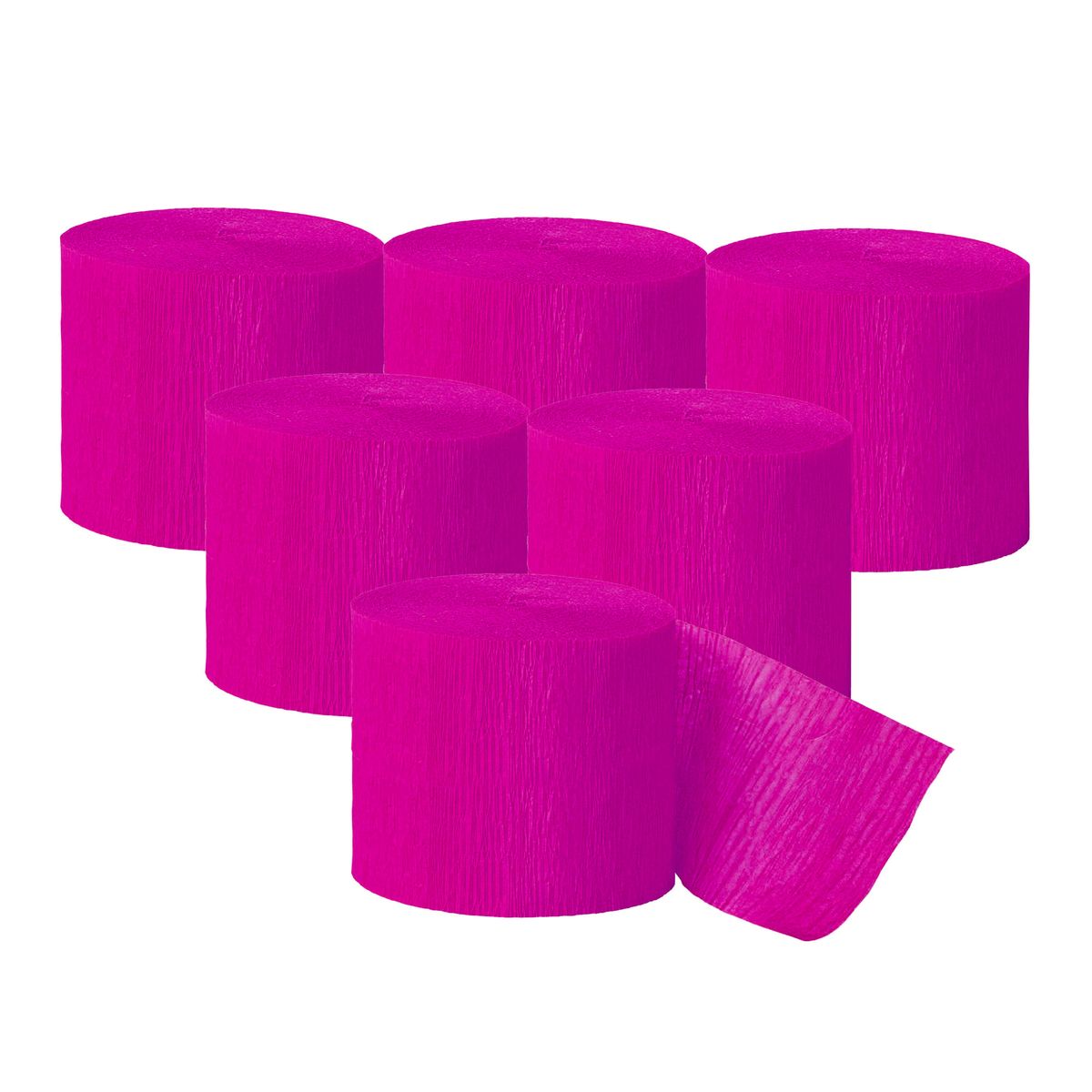 GENERICO - FESTON X 6 FUCSIA 4CM X 10MT X1 UNI