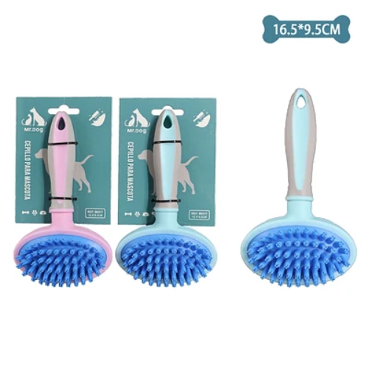 GENERICO - Cepillo de masaje para mascotas 16595cm Color Aleatorio