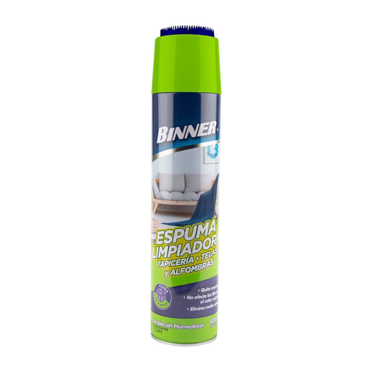 BINNER - Limpiador Tapiceria, Telas, Alfombras Binner 600ml