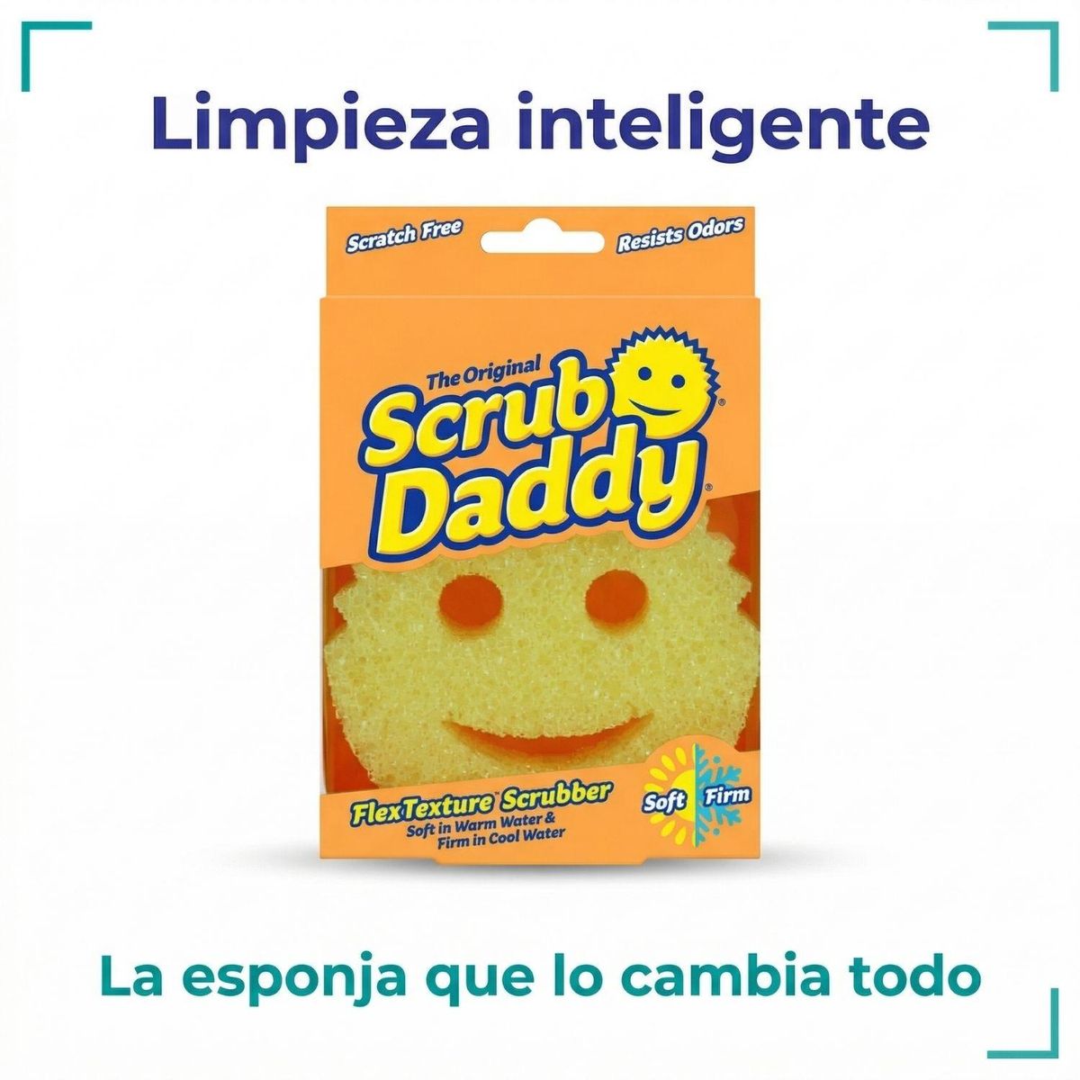 SCRUB DADDY - Esponja de Limpieza Scrub Daddy 1 Unidad