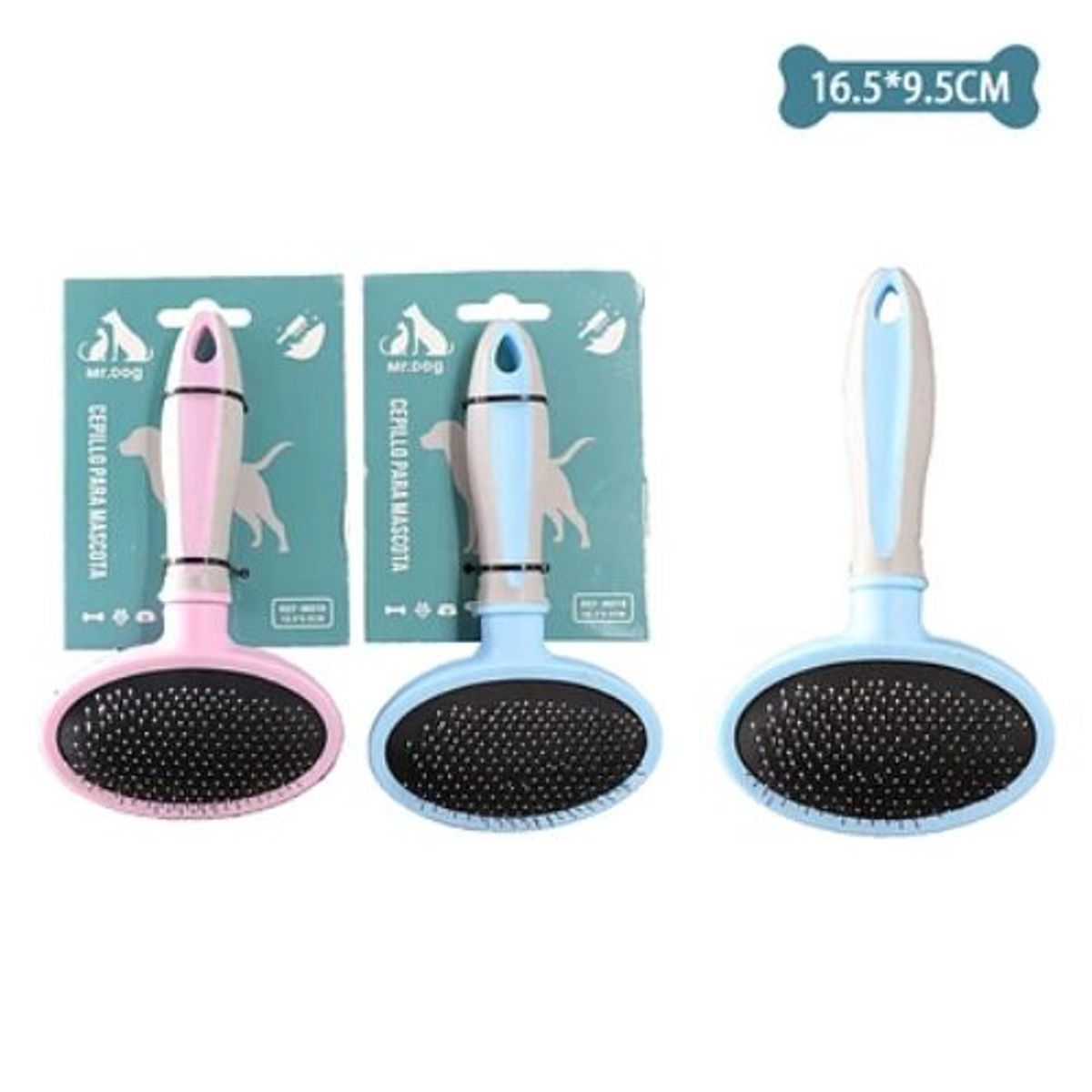 GENERICO - Cepillo con agujas finas para mascotas 16595cm Color Aleatorio