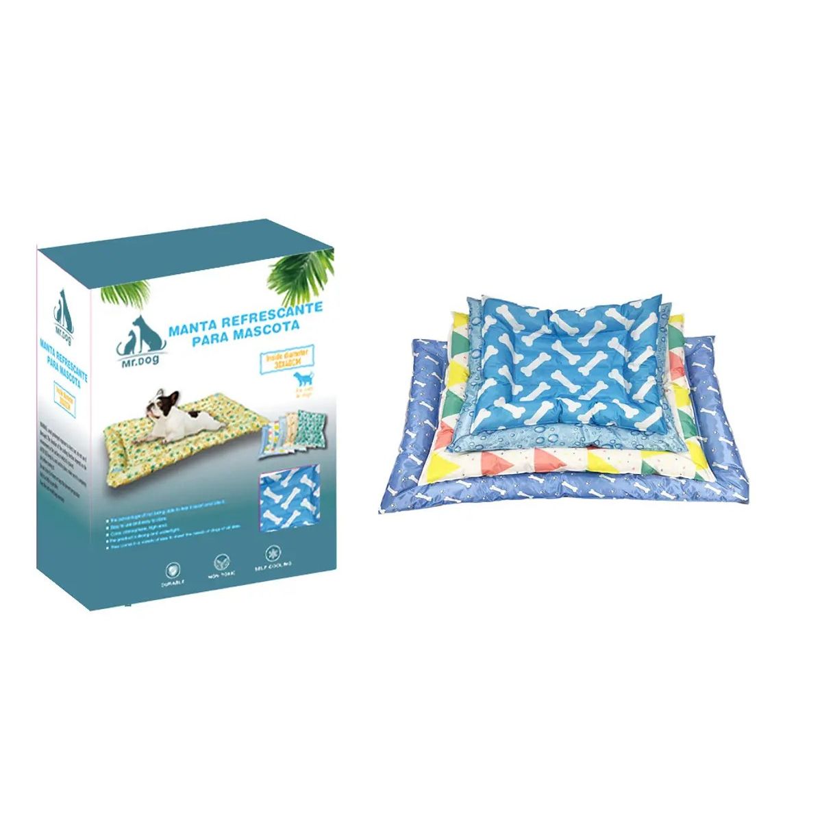 GENERICO - Cama Refrescante 30x40cm Para Mascotas Con Diseños Variados