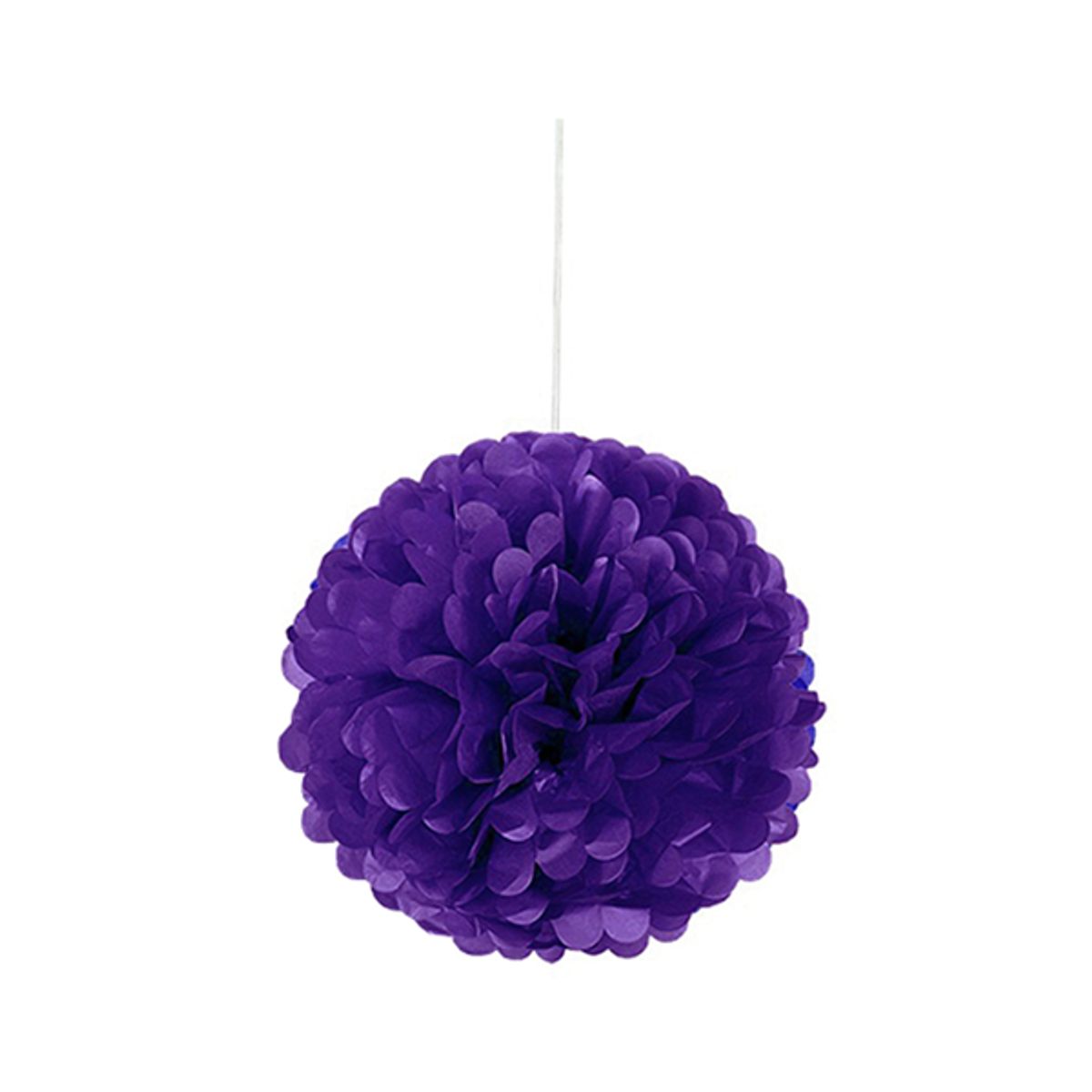 GENERICO - DECO FLUFFY MORADO 25CM X1 UNI